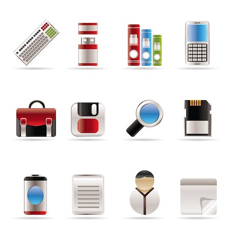 simsearch:400-04913456,k - Business and Office tools icons - vector icon set 3 Stock Photo - Budget Royalty-Free & Subscription, Code: 400-04292554