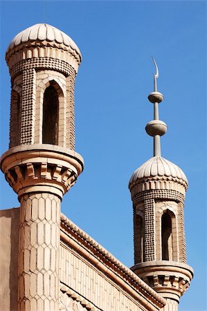 Landmark of a famous Islamic mosque in Sinkiang China Stock Photo - Budget Royalty-Free & Subscription, Code: 400-04293213