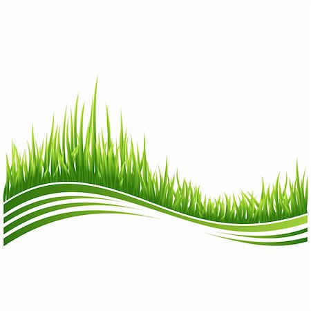 simsearch:400-05362449,k - Vector illustration of green grass wave background. Stock Photo - Budget Royalty-Free & Subscription, Code: 400-04307100