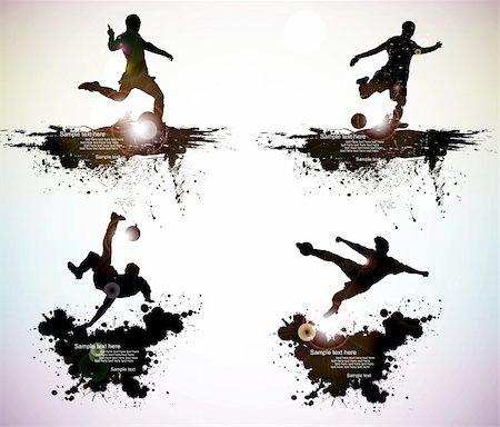 running cups - soccer player vector Stock Photo - Budget Royalty-Free & Subscription, Code: 400-04307189