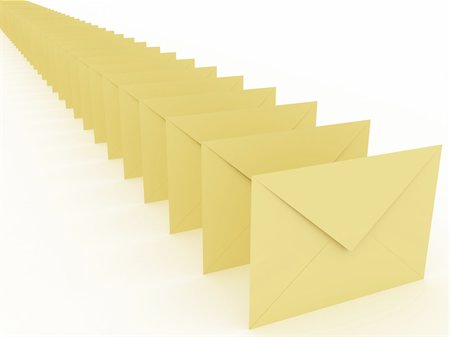 simsearch:400-04508643,k - Illustration of an envelopes for mail on a white background Stock Photo - Budget Royalty-Free & Subscription, Code: 400-04309710