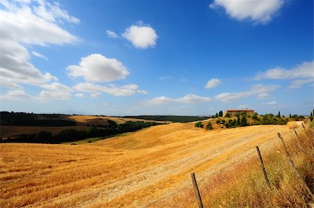 simsearch:400-05711931,k - Farmhouse Surrounded By Sloping Meadows Of Tuscany Stock Photo - Budget Royalty-Free & Subscription, Code: 400-04309913