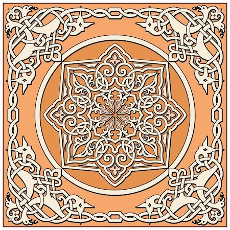 Ancient old russian vector pattern Stock Photo - Budget Royalty-Free & Subscription, Code: 400-04301846