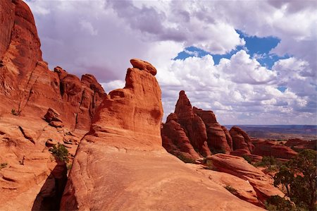 red trail - Red Desert, Arches National Park, Utah, USA Stock Photo - Budget Royalty-Free & Subscription, Code: 400-04302760