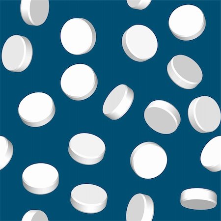 pills vector - Abstract dark blue background with three dimensional white pills. Seamless pattern for your design. Vector illustration. Stock Photo - Budget Royalty-Free & Subscription, Code: 400-04302893