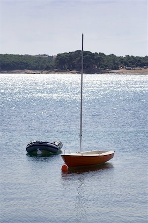 Two small boats in the bay Stock Photo - Budget Royalty-Free & Subscription, Code: 400-04303137