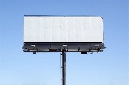 simsearch:400-04770005,k - empty billboard on background of blue sky Stock Photo - Budget Royalty-Free & Subscription, Code: 400-04303412