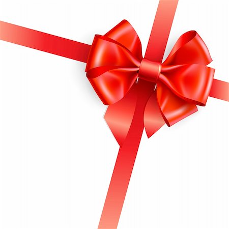 simsearch:400-05748224,k - red bow isolated on white. Vector illustration Stock Photo - Budget Royalty-Free & Subscription, Code: 400-04314882