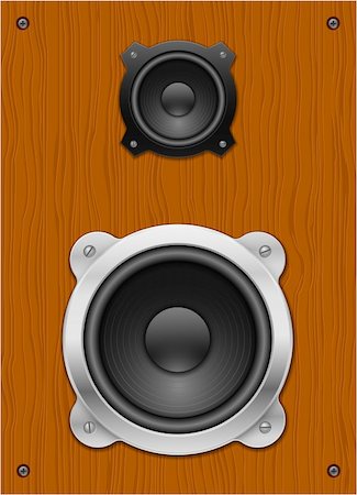 speakers graphics - Classic speaker. Vector illustration. Stock Photo - Budget Royalty-Free & Subscription, Code: 400-04317273