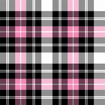 pink plaid pattern - Black and pink checkered tartan pattern, vector seamless pattern, repeat design. Stock Photo - Budget Royalty-Free & Subscription, Code: 400-04317631