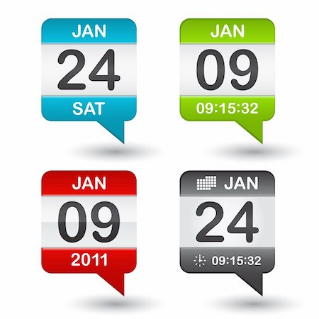 simsearch:400-07215674,k - Vector calendar icon on white background Stock Photo - Budget Royalty-Free & Subscription, Code: 400-04319820