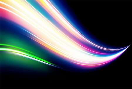 simsearch:400-04213608,k - Vector illustration of neon abstract background made of blurred magic color light curved lines Stock Photo - Budget Royalty-Free & Subscription, Code: 400-04319889