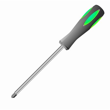 simsearch:400-05240852,k - detailed illustration of a screwdriver Stock Photo - Budget Royalty-Free & Subscription, Code: 400-04310429