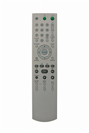 DVD remote control isolated on white background. Stock Photo - Budget Royalty-Free & Subscription, Code: 400-04310731