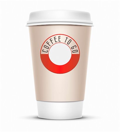 simsearch:400-05336522,k - A coffee cup vector illustration with the words coffee to go Stock Photo - Budget Royalty-Free & Subscription, Code: 400-04311987
