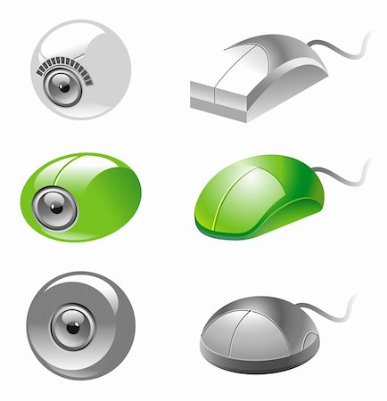 eye laser beam - webcam and mice icons Stock Photo - Budget Royalty-Free & Subscription, Code: 400-04312039