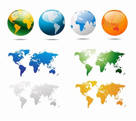 World map Stock Photo - Budget Royalty-Free & Subscription, Code: 400-04312052