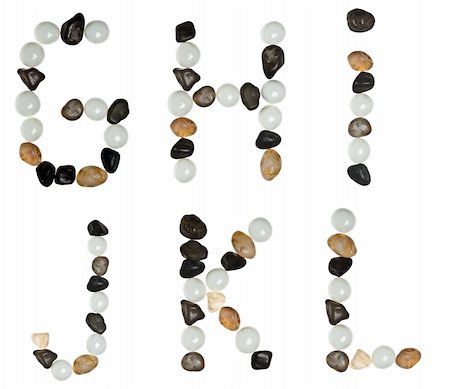 simsearch:400-04322747,k - G to L letters made of stones Stock Photo - Budget Royalty-Free & Subscription, Code: 400-04312156