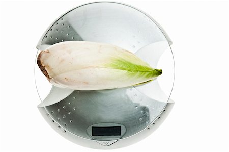 simsearch:400-04647880,k - Endive isolated on food scale Stock Photo - Budget Royalty-Free & Subscription, Code: 400-04312185