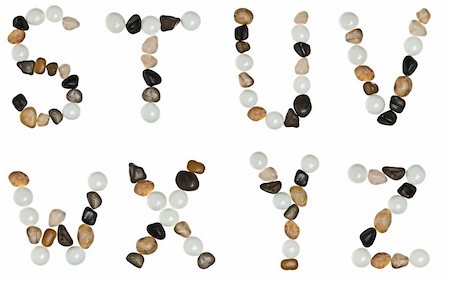 simsearch:400-04322747,k - S to Z letters made of stones Stock Photo - Budget Royalty-Free & Subscription, Code: 400-04312212