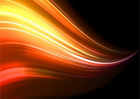 simsearch:400-04213608,k - Vector illustration of neon abstract background made of blurred magic orange light curved lines Stock Photo - Budget Royalty-Free & Subscription, Code: 400-04312277