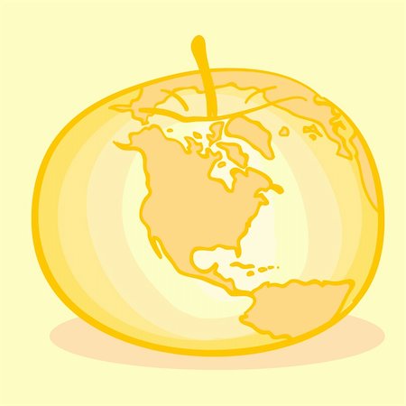 Globe Apple Stock Photo - Budget Royalty-Free & Subscription, Code: 400-04313100