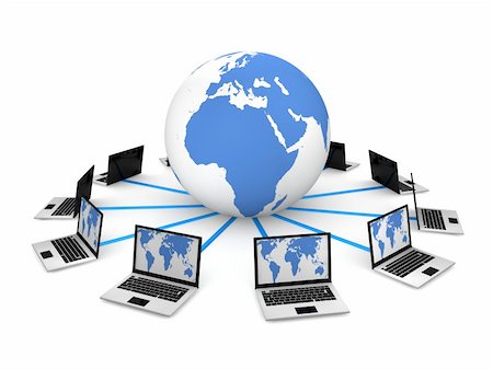 Global Computer Network Stock Photo - Budget Royalty-Free & Subscription, Code: 400-04326569