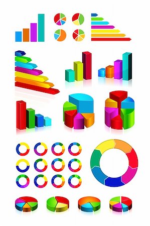 simsearch:400-04370567,k - set of shiny graphics and diagrams on white background. EPS v.8.0 Stock Photo - Budget Royalty-Free & Subscription, Code: 400-04327573