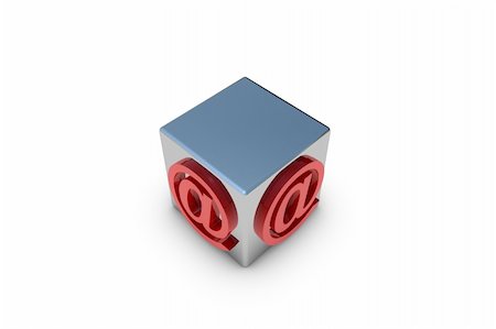 simsearch:400-04508643,k - Cube email symbol - 3d Stock Photo - Budget Royalty-Free & Subscription, Code: 400-04328564
