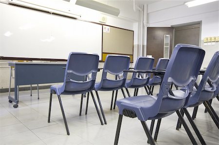 pupil in a empty classroom - It is a shot of empty classroom Stock Photo - Budget Royalty-Free & Subscription, Code: 400-04328880