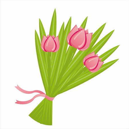 simsearch:400-04330288,k - bunch of tulips isolated on white Stock Photo - Budget Royalty-Free & Subscription, Code: 400-04328899