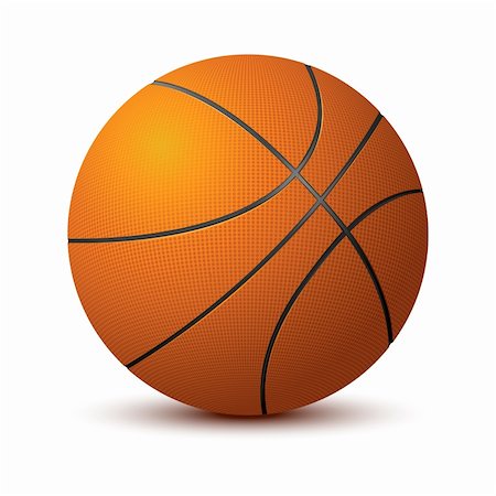 simsearch:400-04833689,k - illustration of basketball on isolated white background Stock Photo - Budget Royalty-Free & Subscription, Code: 400-04329016
