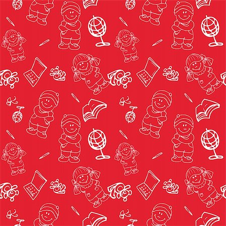 Back to School seamless Background pattern wallpaper blackboard, fake paper Stock Photo - Budget Royalty-Free & Subscription, Code: 400-04320140