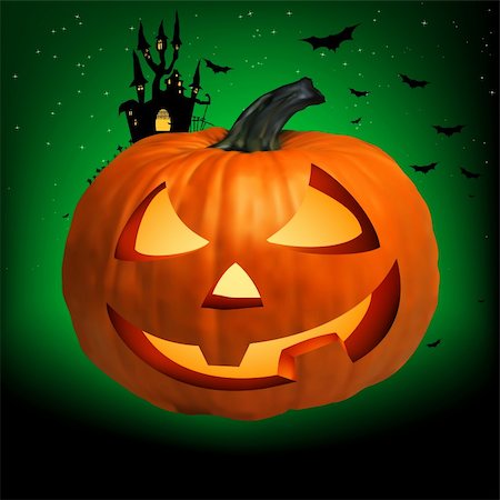 simsearch:400-03936196,k - Happy Halloween Pumpkin, Jack O Lantern. EPS 8 vector file included Stock Photo - Budget Royalty-Free & Subscription, Code: 400-04321129