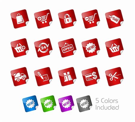 simsearch:400-04097382,k - The vector file includes 5 color versions for each icon in different layers. Stock Photo - Budget Royalty-Free & Subscription, Code: 400-04321454