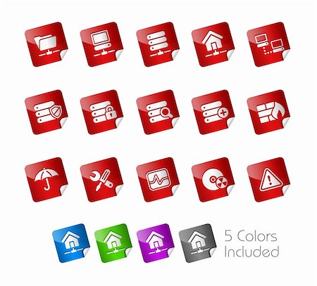 simsearch:400-04274313,k - The vector file includes 5 color versions for each icon in different layers. Stock Photo - Budget Royalty-Free & Subscription, Code: 400-04321453