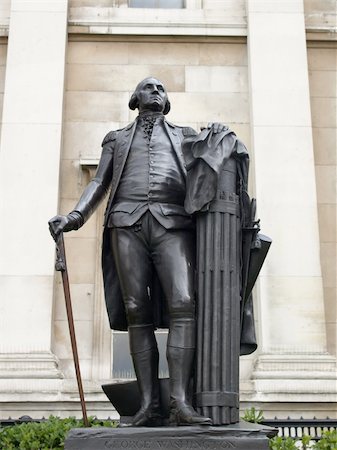 Statue of American president George Washington in London Stock Photo - Budget Royalty-Free & Subscription, Code: 400-04323297