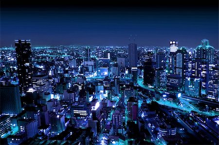 simsearch:400-05706130,k - Osaka City by Night, Japan Stock Photo - Budget Royalty-Free & Subscription, Code: 400-04323934