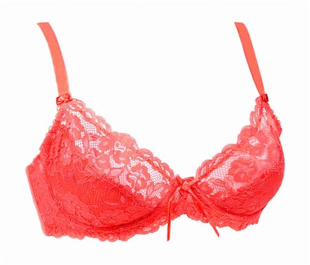 simsearch:400-04313375,k - Rose bra pledge insulated on white background Photographie de stock - Aubaine LD & Abonnement, Code: 400-04335682