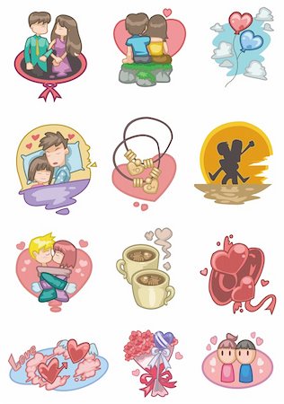 simsearch:400-04335592,k - cartoon love icon Stock Photo - Budget Royalty-Free & Subscription, Code: 400-04337797