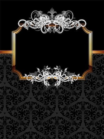 simsearch:400-04400418,k - ornate frame,  this illustration may be useful as designer work Stock Photo - Budget Royalty-Free & Subscription, Code: 400-04337897