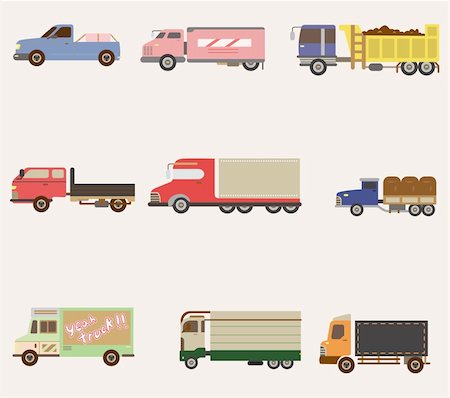 simsearch:400-04337089,k - cartoon truck icon Stock Photo - Budget Royalty-Free & Subscription, Code: 400-04338271