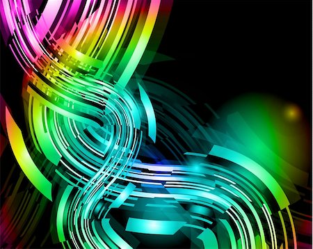 simsearch:400-04727438,k - Abstract Glow of Lights with Brilliant colours for stylish flyers Stock Photo - Budget Royalty-Free & Subscription, Code: 400-04338612