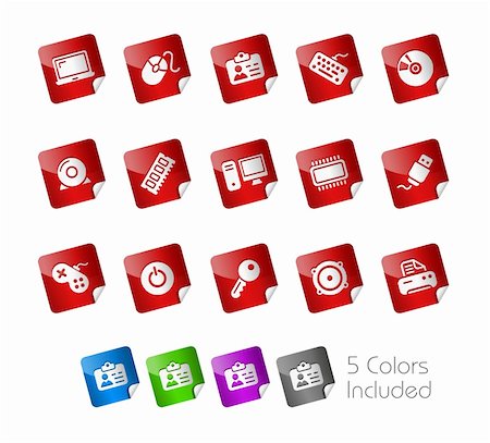 simsearch:400-04729472,k - The vector file includes 5 color versions for each icon in different layers. Stock Photo - Budget Royalty-Free & Subscription, Code: 400-04339614