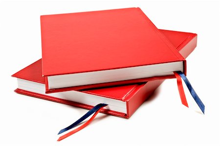 simsearch:400-06327059,k - Red notebook on a pure white background with space for text Foto de stock - Super Valor sin royalties y Suscripción, Código: 400-04330121
