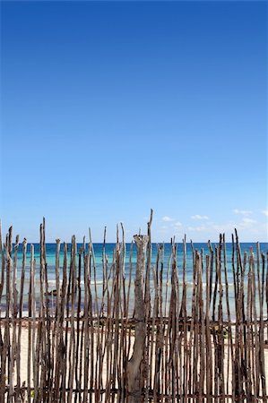 simsearch:400-04329339,k - wood stick fence in tropical caribbean sea Stock Photo - Budget Royalty-Free & Subscription, Code: 400-04330460