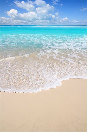 simsearch:400-04329339,k - Caribbean turquoise beach perfect sea sunny day Mayan Riviera Stock Photo - Budget Royalty-Free & Subscription, Code: 400-04330485