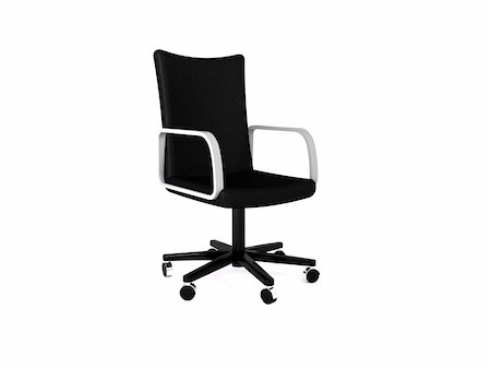 simsearch:400-06091866,k - 3D rendering of a modern office chair Stock Photo - Budget Royalty-Free & Subscription, Code: 400-04330992