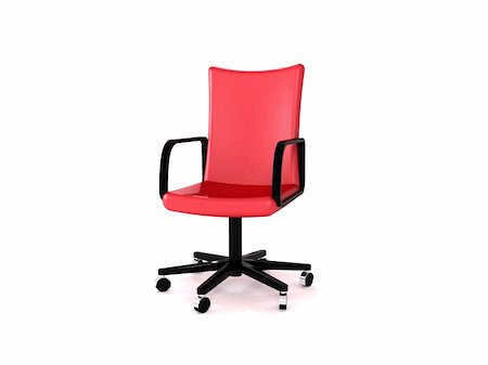simsearch:400-06091866,k - 3D rendering of a modern office chair Stock Photo - Budget Royalty-Free & Subscription, Code: 400-04330993
