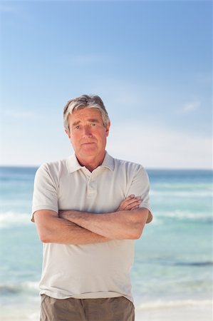 Pensif man on the beach Stock Photo - Budget Royalty-Free & Subscription, Code: 400-04331990